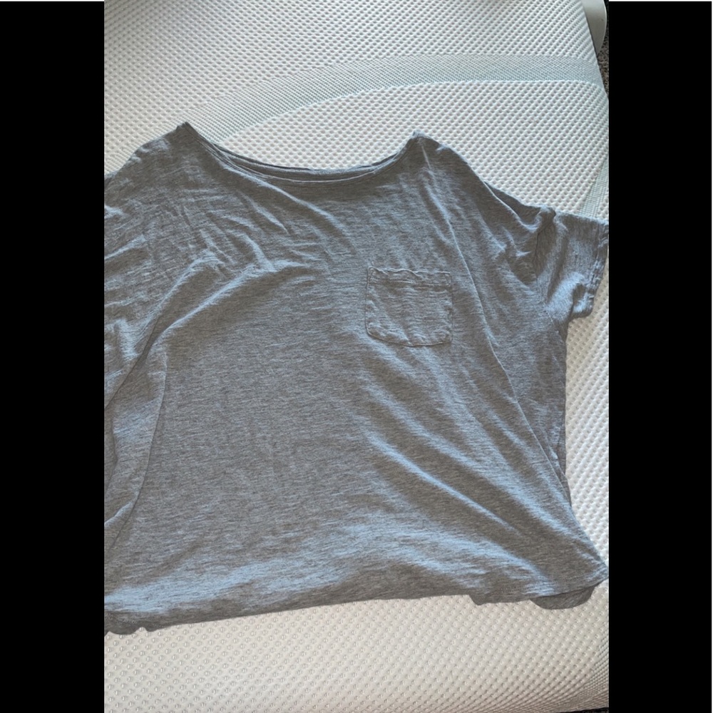 Grey loose shirt with pocket. Like new. Super comfy.